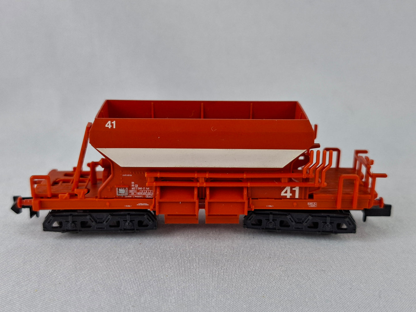 Minitrix 11126K SBB Selbstenladewagen  rötlich Vitrinenmodel (EOW3)