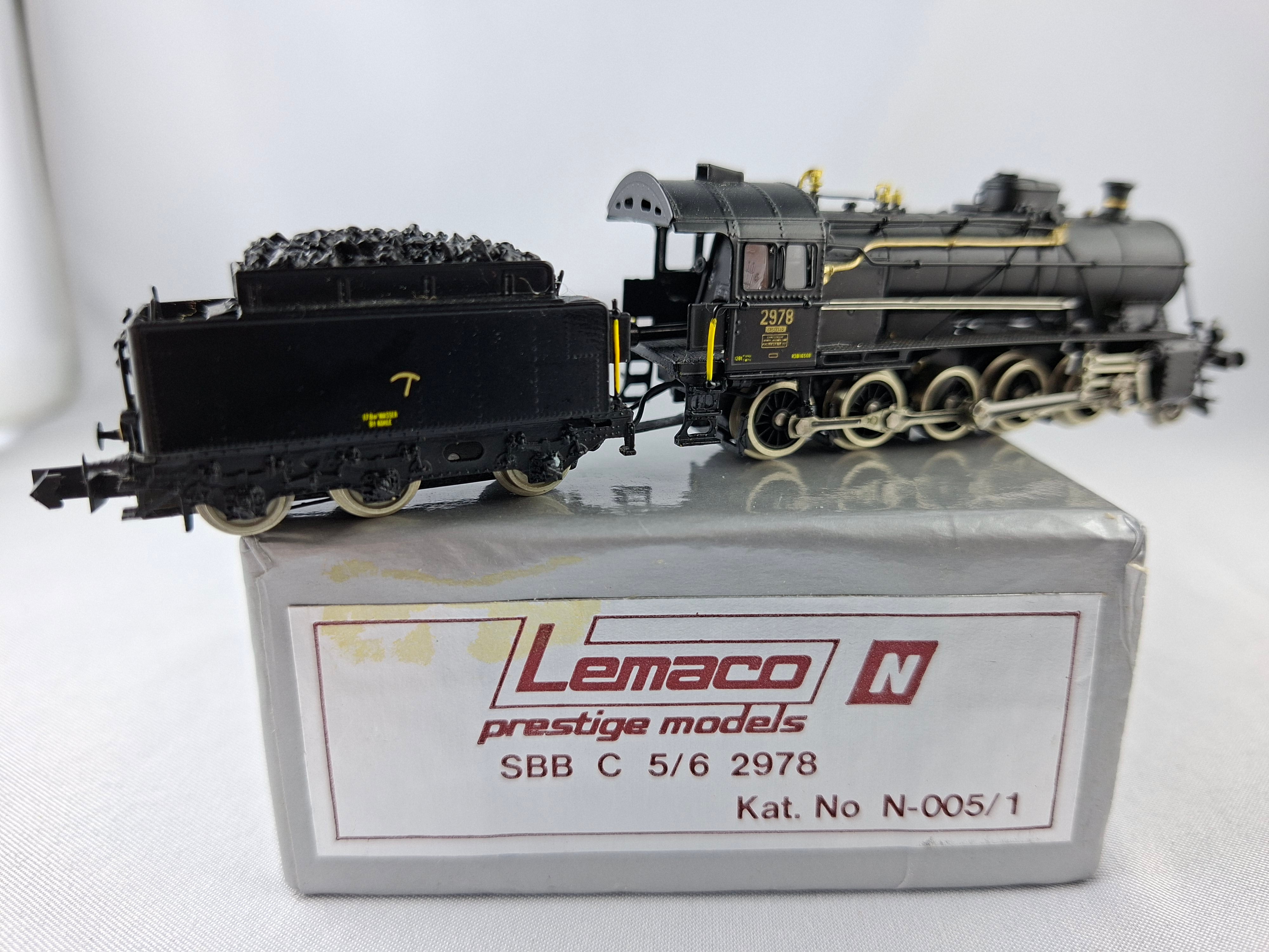 Lemaco N-005/1 SBB Schlepptenderlok C 5/6 (´Elephant´) OVP (DHL5 ...