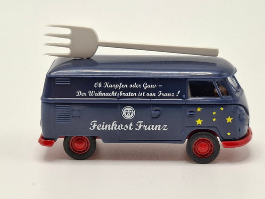 Brekina 1423 VW T1b Kasten "Feinkost Franz - Weihnachtsmodell mit Gabel" OVP (BRE1423)