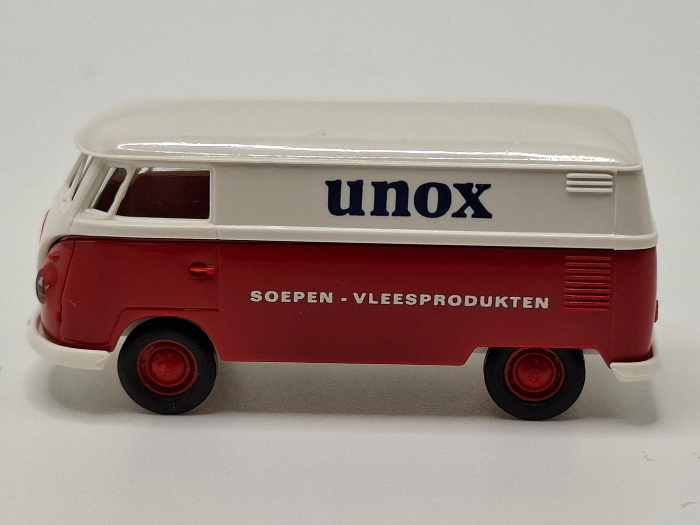 Brekina 1456 VW T1b Kasten "UNOX" weiss/feuerrot OVP (BRE1456)