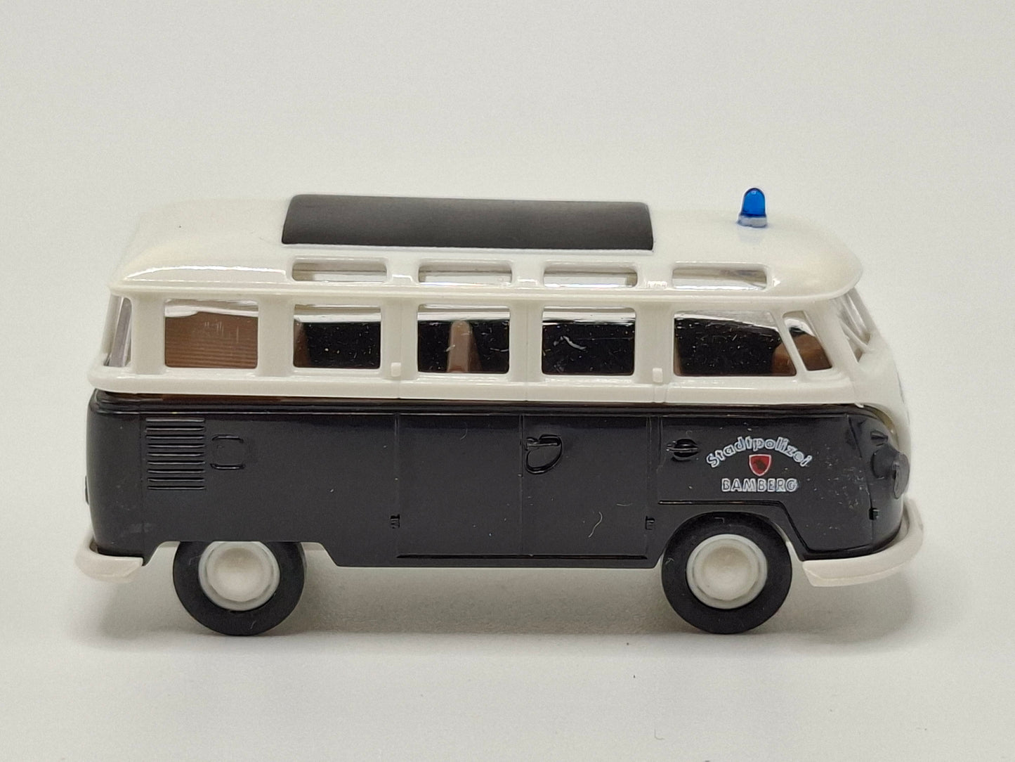 Brekina 1495 VW T1b Samba "Stadtpolizei Bamberg"weiss/schwarz OVP (BRE1495)