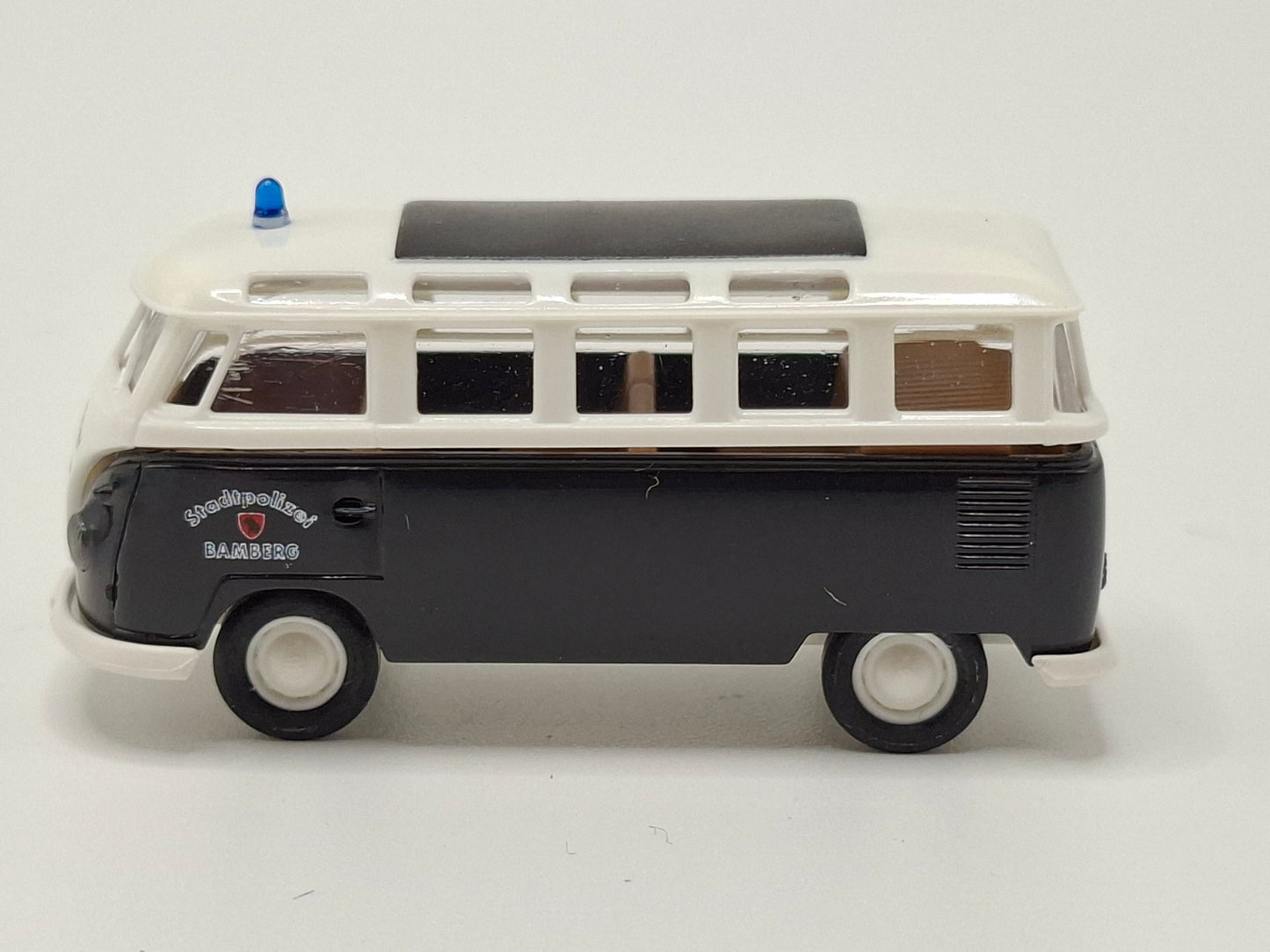 Brekina 1495 VW T1b Samba "Stadtpolizei Bamberg"weiss/schwarz OVP (BRE1495)