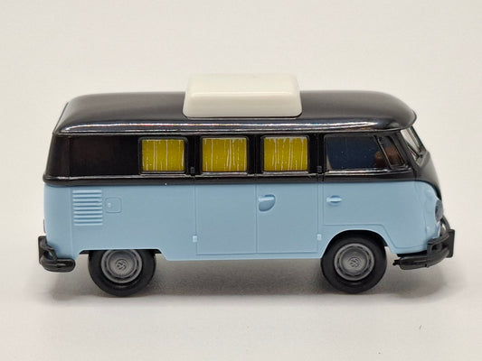 Brekina 1749 VW T1b Camper schwarz/hellblau OVP (BRE1749)