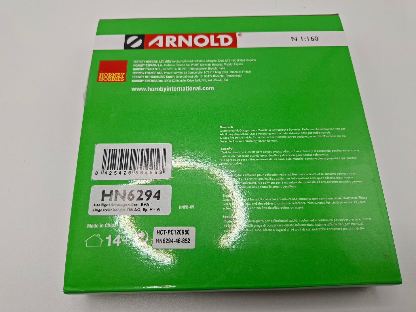 Arnold HN6294 GATX Set 3-teilig Silowagen "EVA" OVP (EOS5)