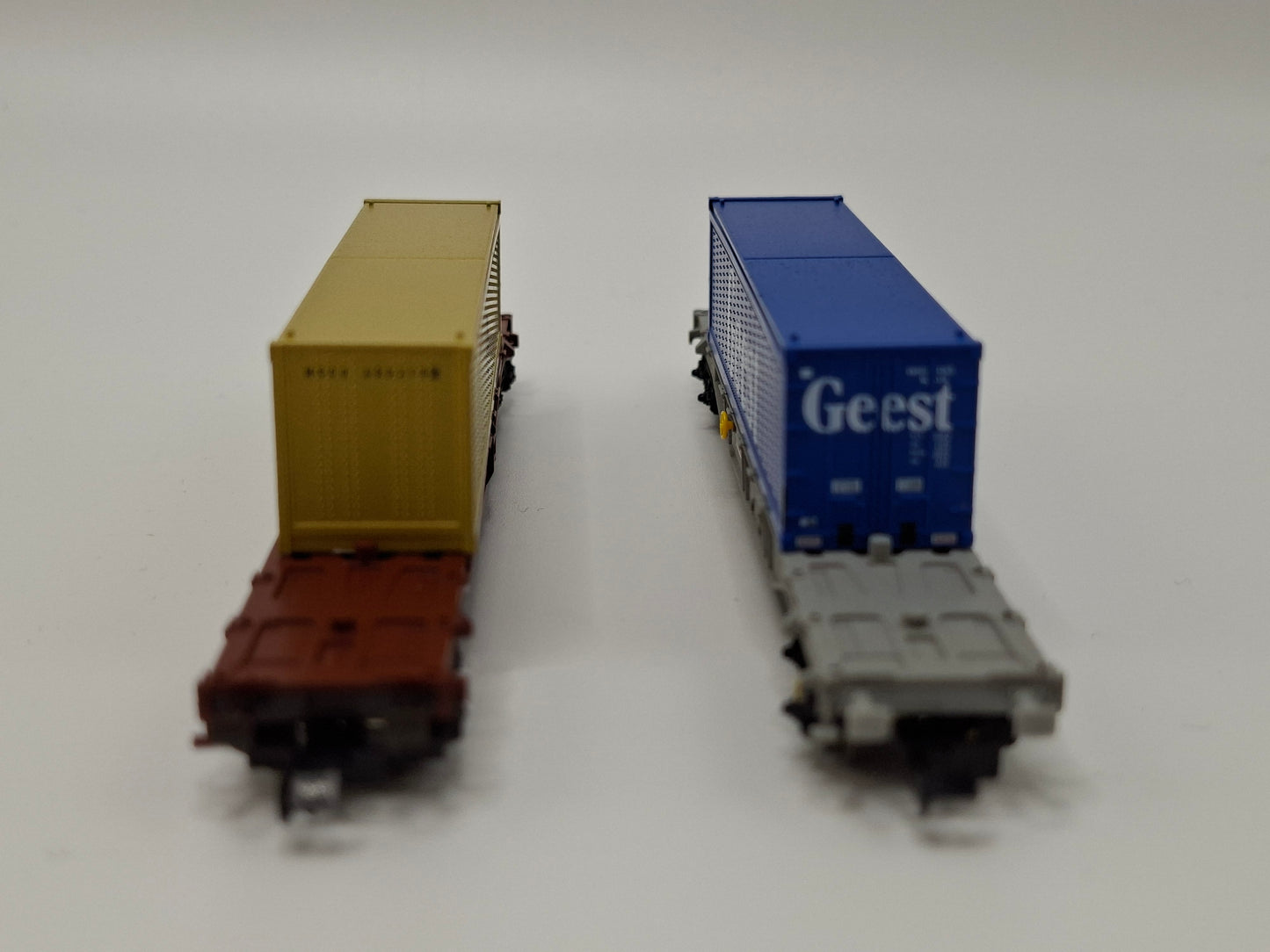 Fleischmann 97 8808 DB Set 2-teilig Container Tragwagen "msc und Geest" OVP (EOS15)