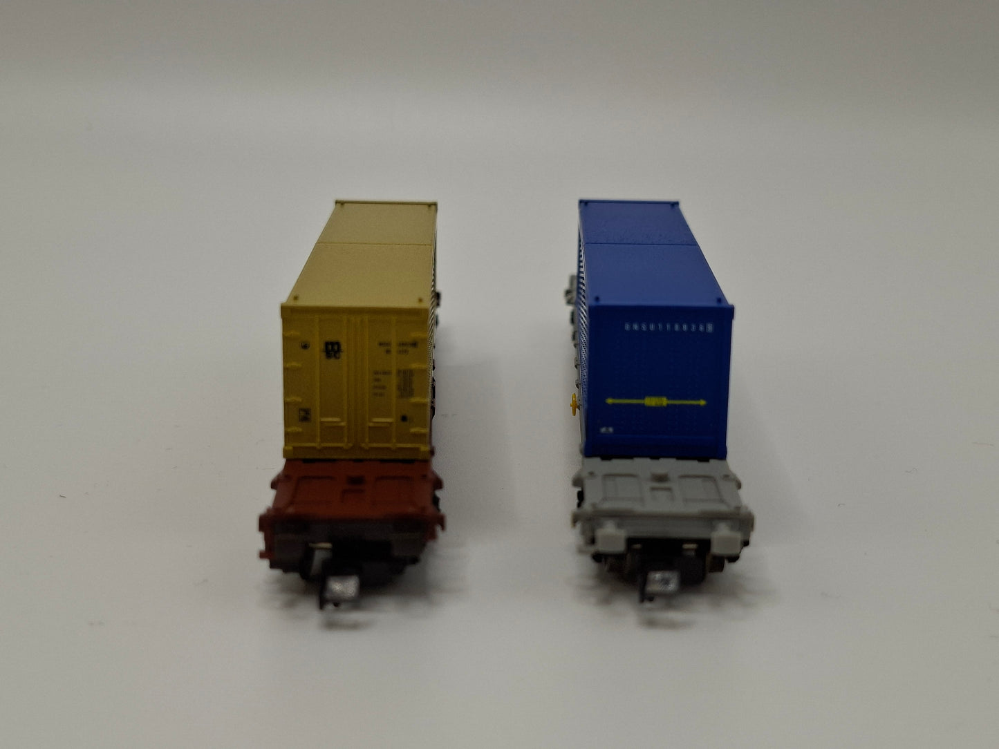 Fleischmann 97 8808 DB Set 2-teilig Container Tragwagen "msc und Geest" OVP (EOS15)