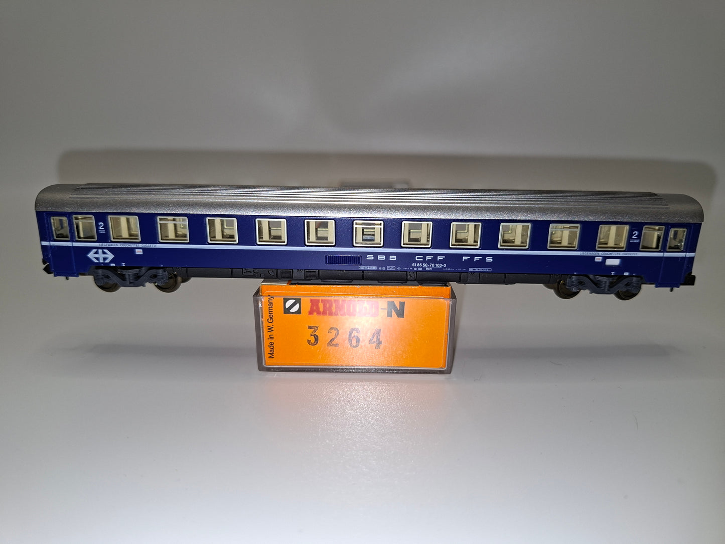 Arnold 3264 SBB Liegewagen (Eurofima, Typ UIC-Z1) 2. Kl. OVP (PMP1)