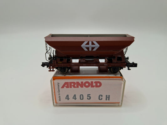 Arnold 4405CH SBB Selbstentladewagen mit Vorrichtung braun OVP (PMG13)