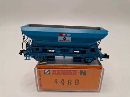 Arnold 4488 SBB Selbstentladewagen mit Entladefunktion blau OVP (PMG8)