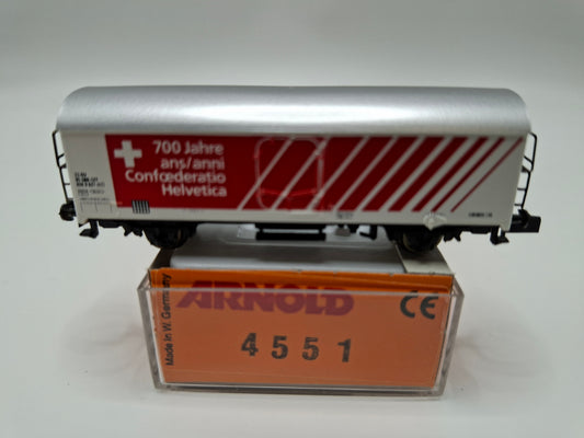 Arnold 4551 SBB Kühlwagen "700 Jahre Confederatio Helvetica 2 OVP (PMG10)