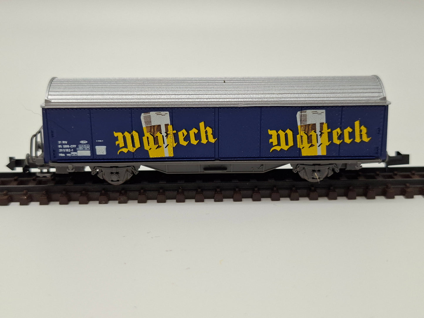 Baur Modelle 209 SBB Schiebewandwagen "Warteck Bier - das echte Basler Bier" OVP (GWG22)