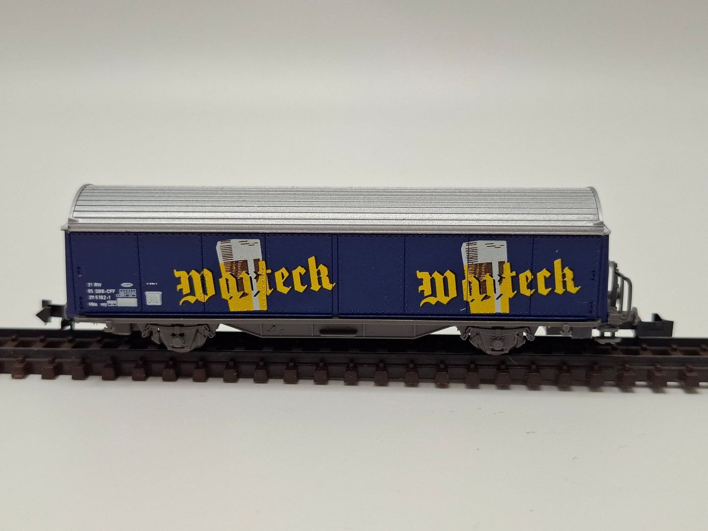 Baur Modelle 209 SBB Schiebewandwagen "Warteck Bier - das echte Basler Bier" OVP (GWG22)