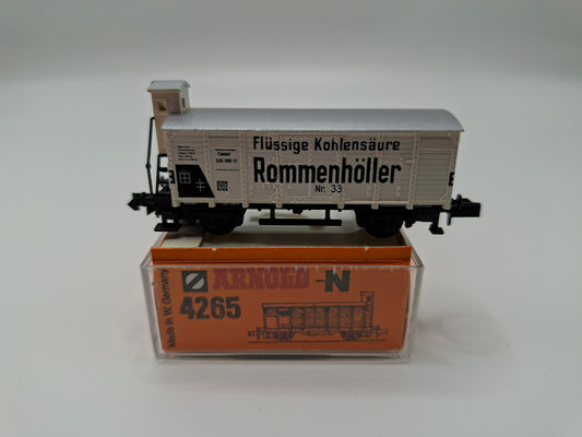 Arnold 4265 DRG Wärmeschutzwagen mit Brhs ´Flüssige Kohlensäure Rommenhöller Nr. 33´OVP (GWG18)