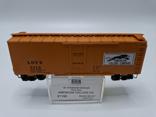 Micro Trains 21190 LOVX Güterwagen Stahl 40 Fuss OVP (E US4)