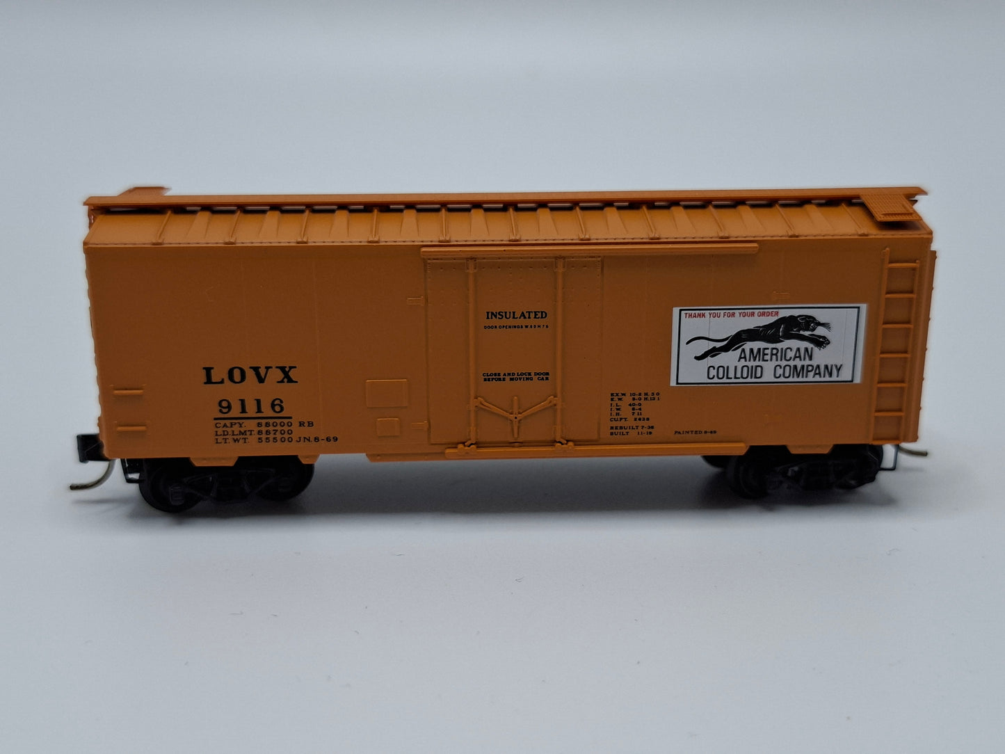 Micro Trains 21190 LOVX Güterwagen Stahl 40 Fuss OVP (E US4)