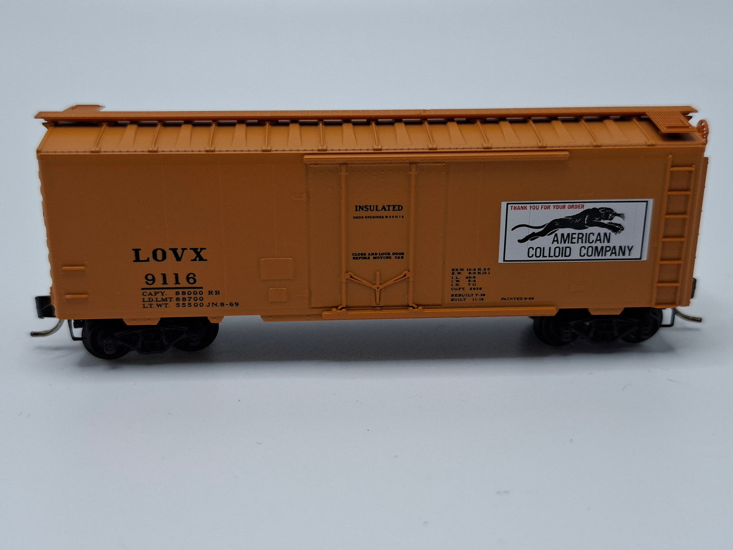 Micro Trains 21190 LOVX Güterwagen Stahl 40 Fuss OVP (E US4)