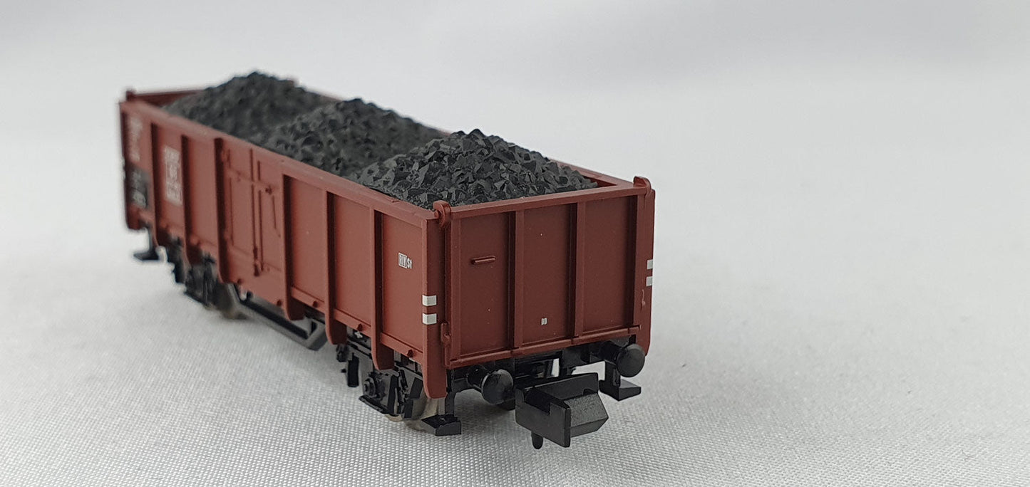 Minitrix 15194-39 DB off. Güterwagen mit Kohleeinsatz OVP (DG326)