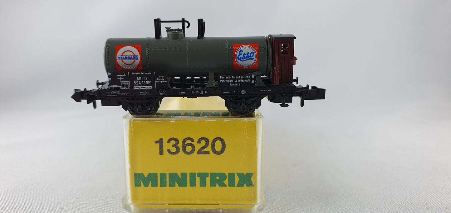 Minitrix 13620 DRG Kesselwagen mit Brh. "Standard Esso" OVP (DG351)
