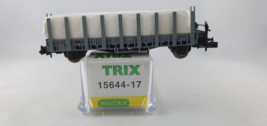 Minitrix 15644-17 SBB Rungenwagen mit 2 Kisten OVP (DG536)