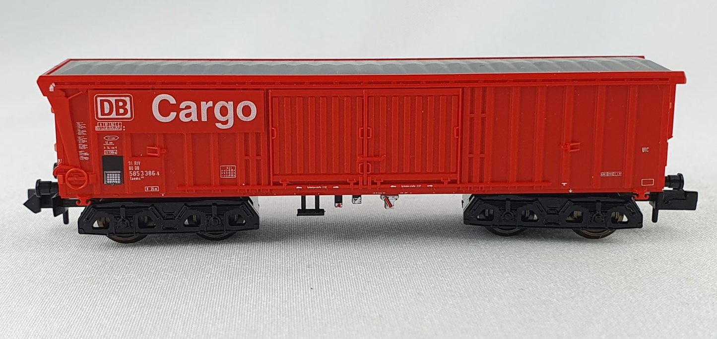 Minitrix 11416 DB Rolldachwagen "DB Cargo" 4-achsig (DG339)