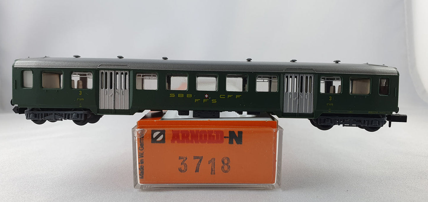 Arnold 3718 SBB Durchgangswagen 3. Kl. OVP (DP268)