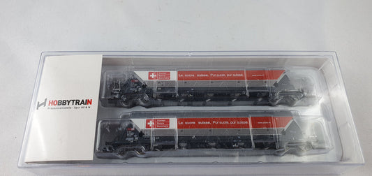 Hobbytrain H23469 SBB Cargo Schüttgutwagen Set "Schweizer Zucker" OVP (EB15)