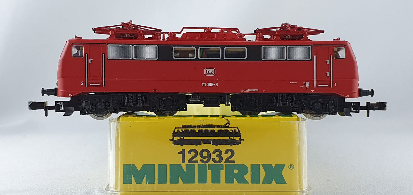 Minitrix 12932 DB E-Lok BR 111 rot OVP (DL210)