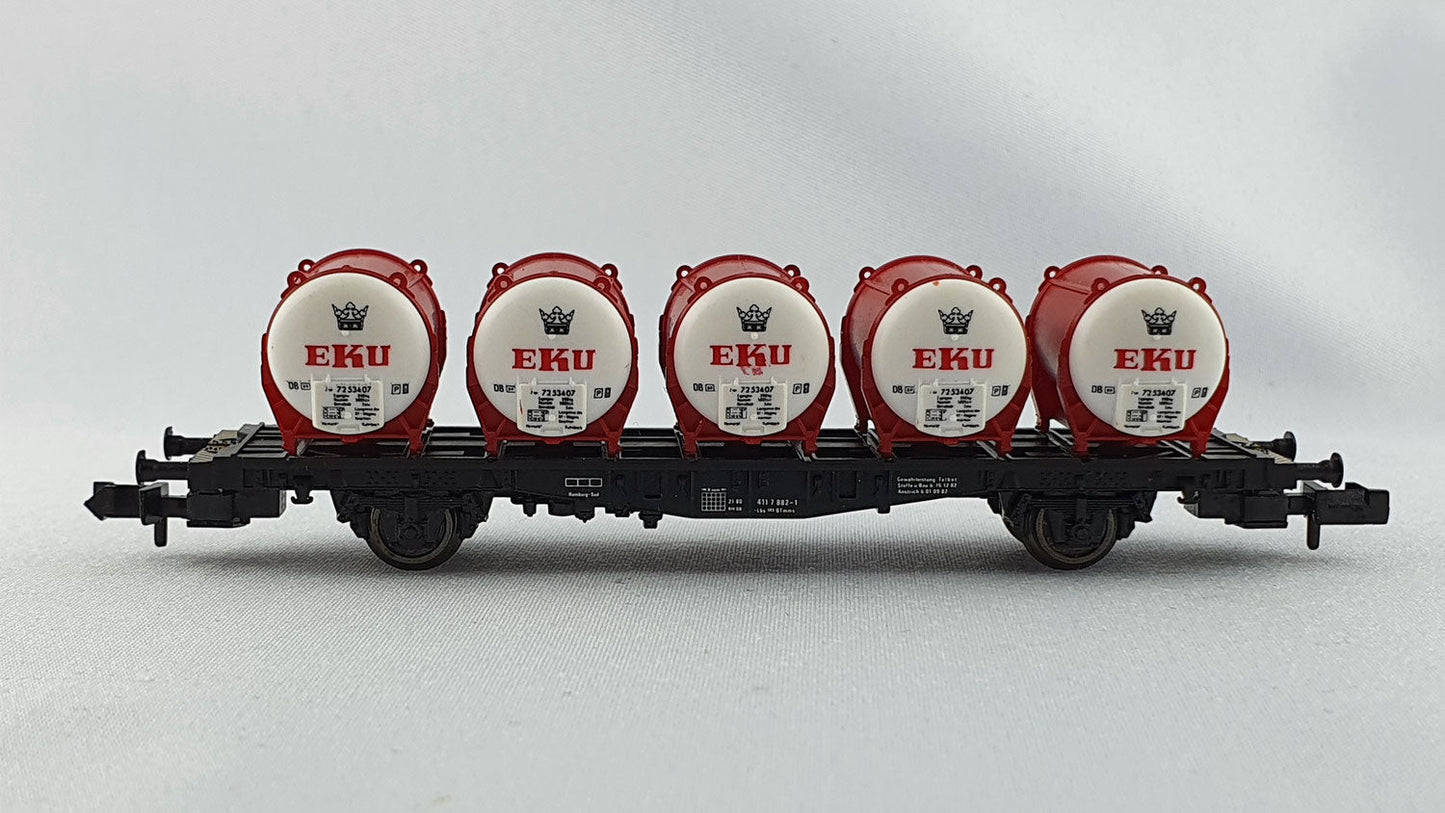 Fleischmann 8230 DB Behältertragwagen "EKU" (DG187)