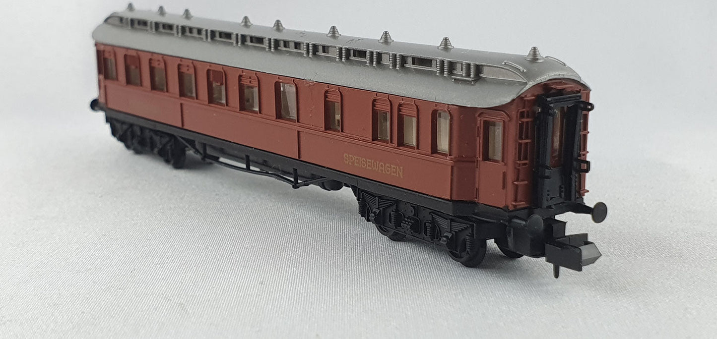 Voiture-restaurant Arnold 337 DRG, emballage d'origine, rouge (DP318) 