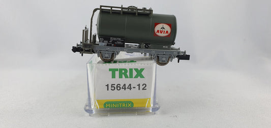 Minitrix 15644-12 SBB Kesselwagen olivgrau "AVIA" OVP (DG534)