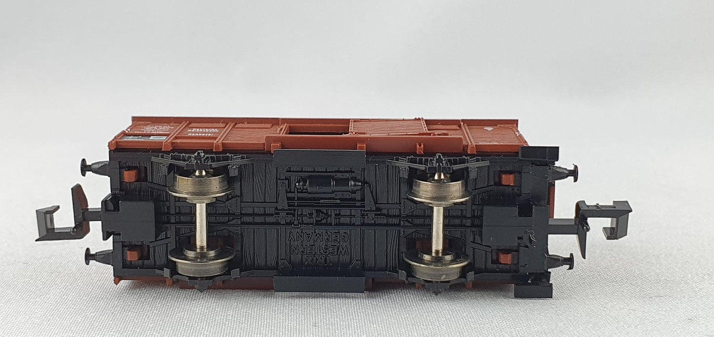 Minitrix 51 3208 00 DRG ged. Güterwagen mit Brh OVP (E1589)