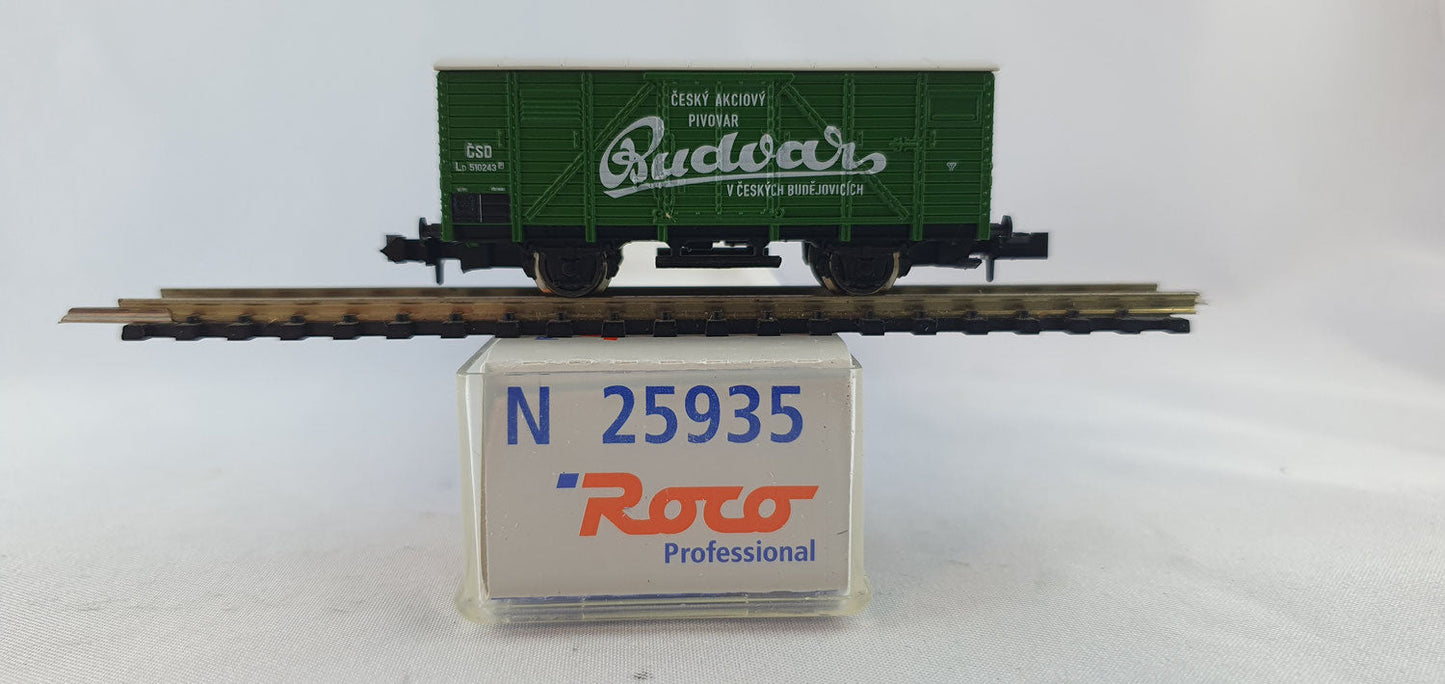 Roco 25935 CSD Wärmeschutzwagen "BUDVAS" OVP (DG806)