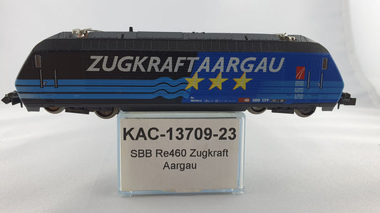 Kato 13709-23 CFF Re 460 "Zugkraft Aargau" OVP E-Lok (WL1) 