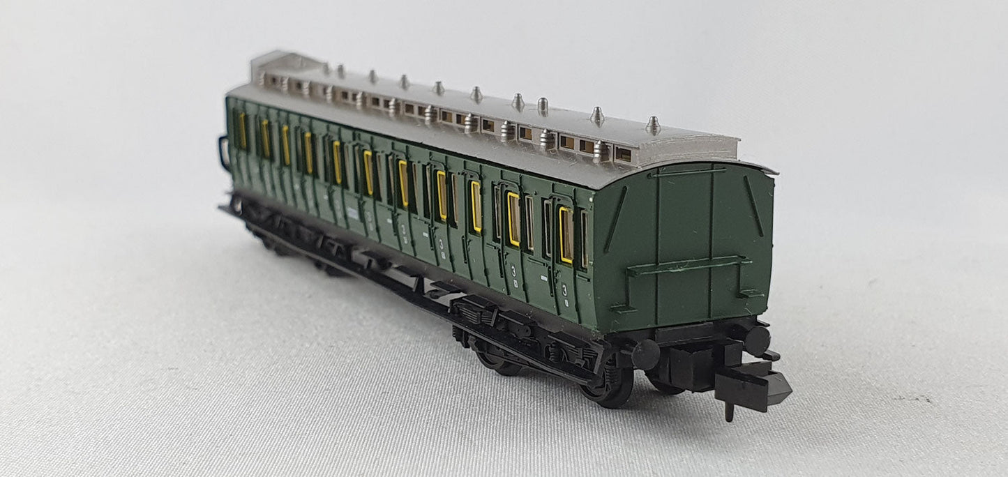 Arnold 3391 KPEV Abteilwagen 3. Kl. mit Brh grün 4-achsig OVP (E4264)