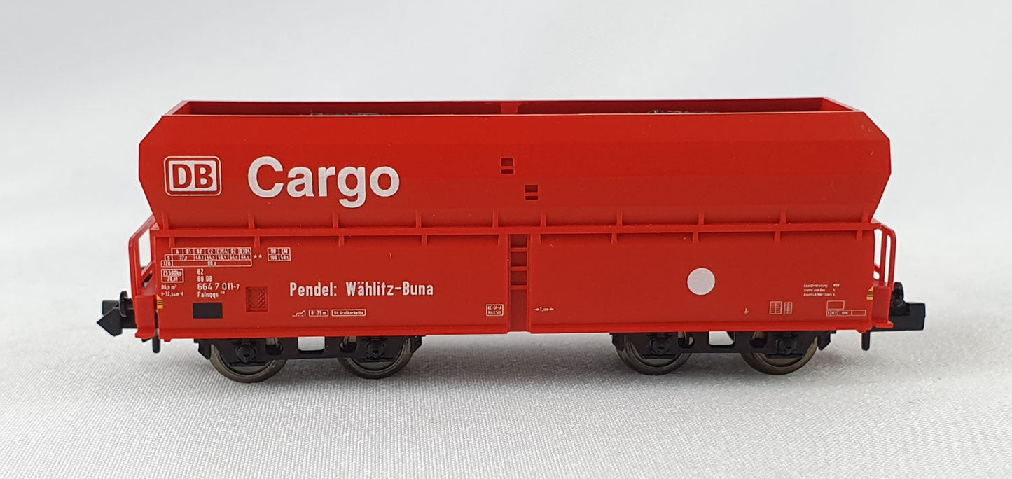 Minitrix 13903 DB Selbstentladewagen "DB Cargo Pendel Wöhlitz-Buna" OVP (DG355)