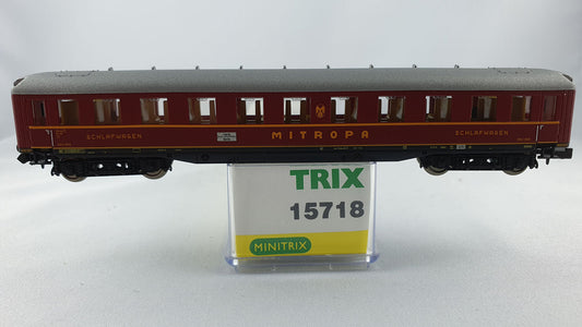 Minitrix 15718 DR Sleeping Car "Mitropa" OVP (DP219) 