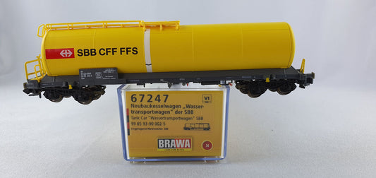 Brawa 67247 SBB Neubaukesselwagen Wassertransportwagen OVP (BW9)