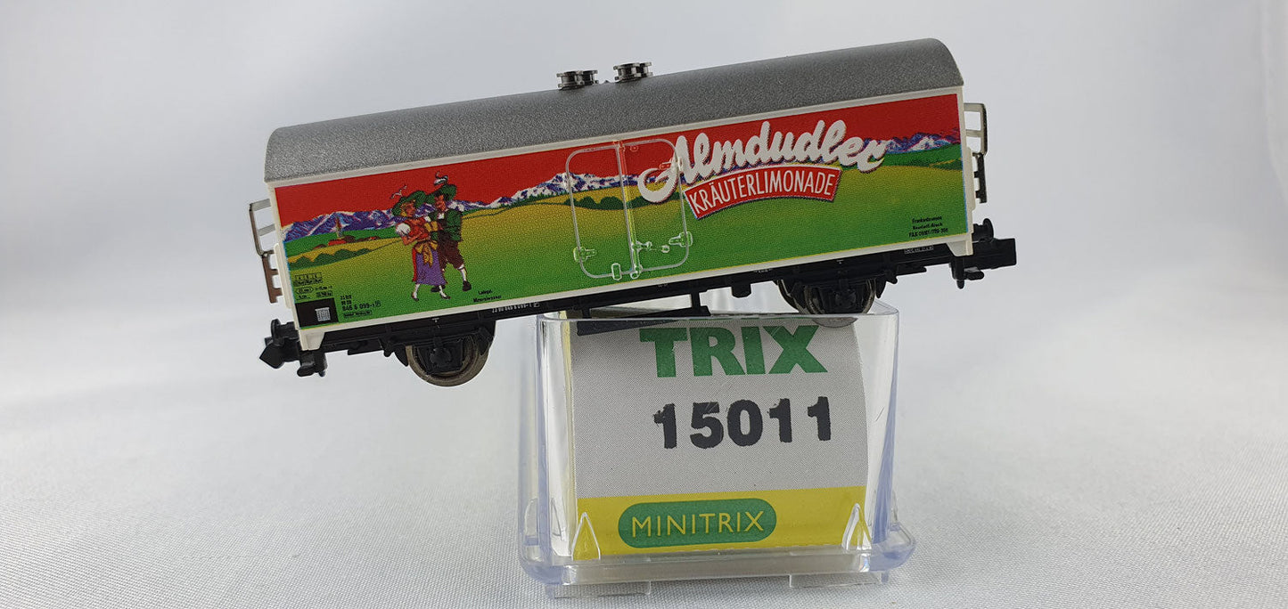 Minitrix 15011 DB refrigerator car "Almdudler" OVP (DG360) 