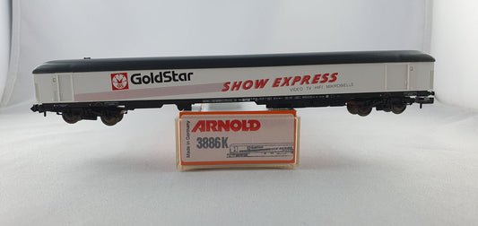 Arnold 3886 DB Ausstellungswagen "Goldstar SHOW EXPRESS" OPV (E4096)