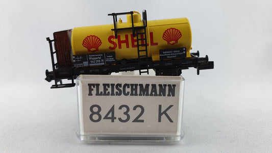 Fleischmann 8432 DRG Kesselwagen mit Bremserbühne "Shell" OVP (DG248)