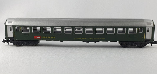 Minitrix 13360 SBB Schnellzugwagen 2. Kl. grün (DP447)