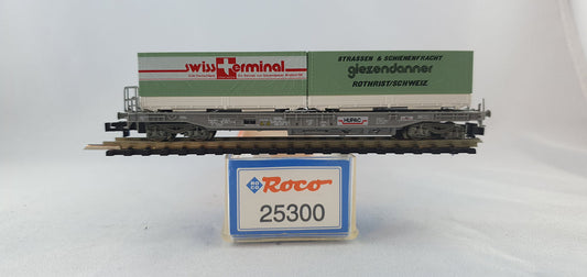 Roco 25300 Hupac Taschenwagen "Swiss Terminal / Giedzendanner" OVP (E7136)