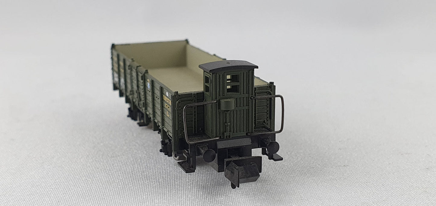 Minitrix 13235 K.Bay.Sts.B. off. Güterwagen mit Bremserhaus OVP (DG303)