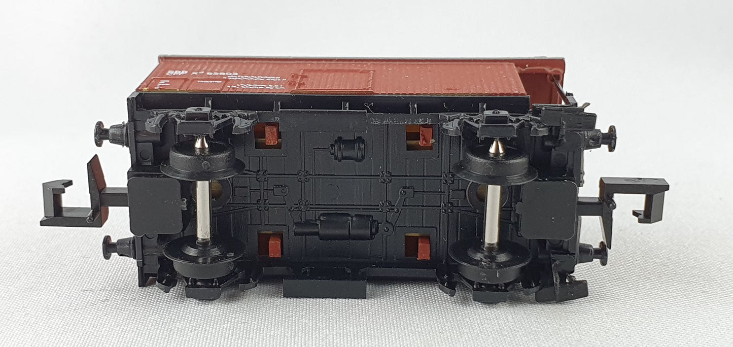 SwissToys 3 SBB Flachdachwagen braun mit Brb (DG477)