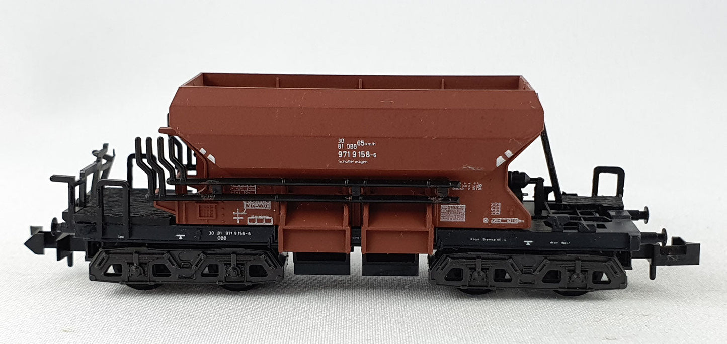 Minitrix 51 3520 00 ÖBB Selbstentladewagen 4-achsig OVP (DG520)