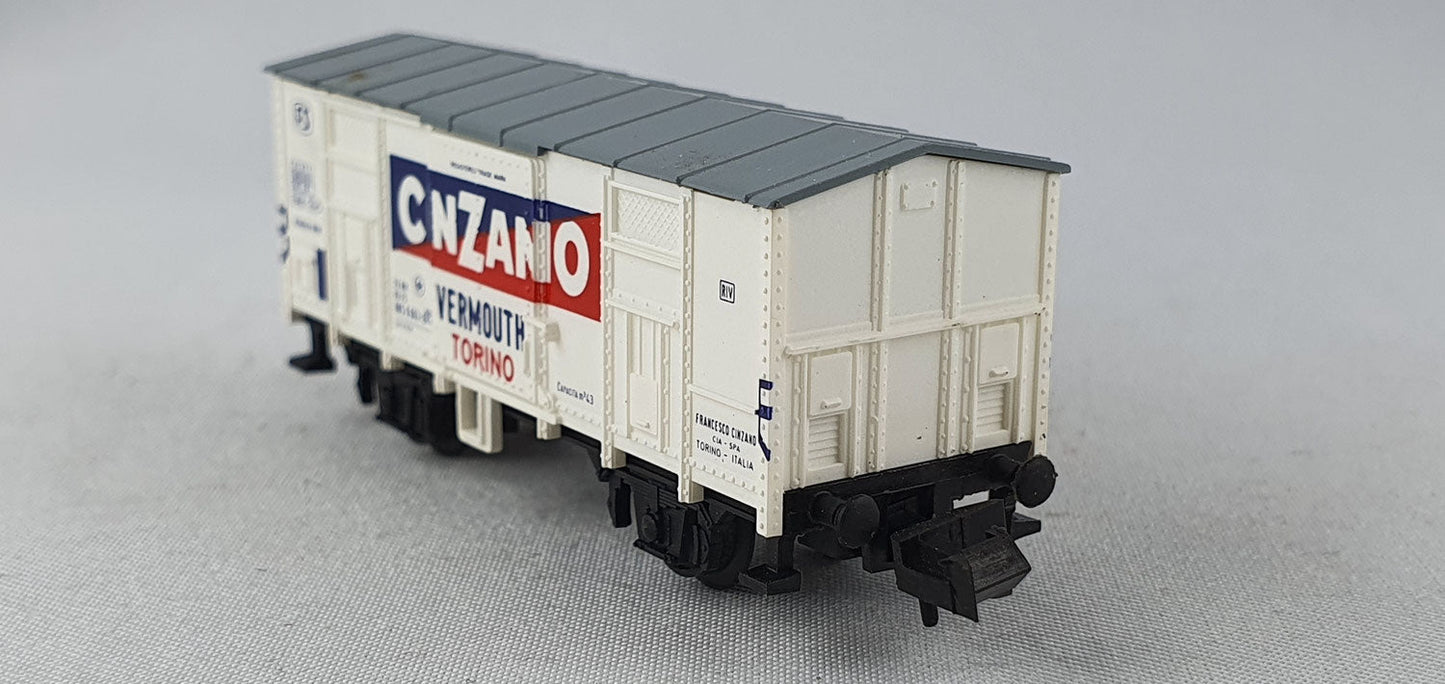 Minitrix 13603 FS ged.Güterwagen "CINZANO" OVP (DG526)
