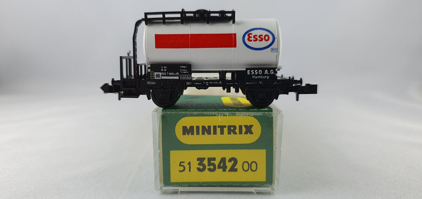 Minitrix 51 3542 00 DB Kesselwagen "ESSO" OVP (WG16)