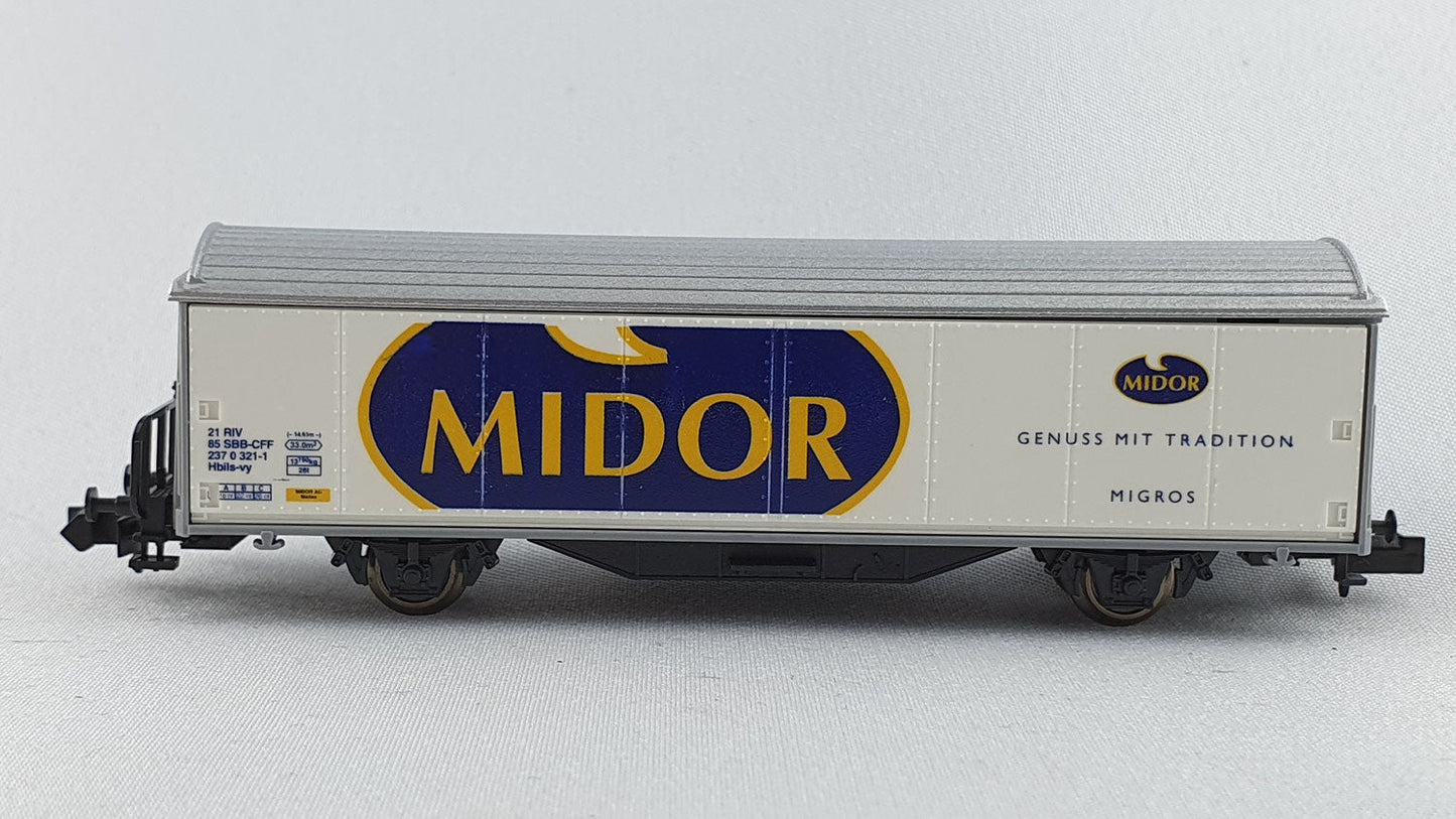 Minitrix 15605.900 SBB Schiebewandwagen "MIDOR" OVP (DG111)