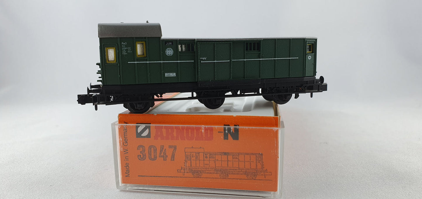 Arnold 3047 DRG Gepäckwagen 3-achsig grau OVP (DP364)