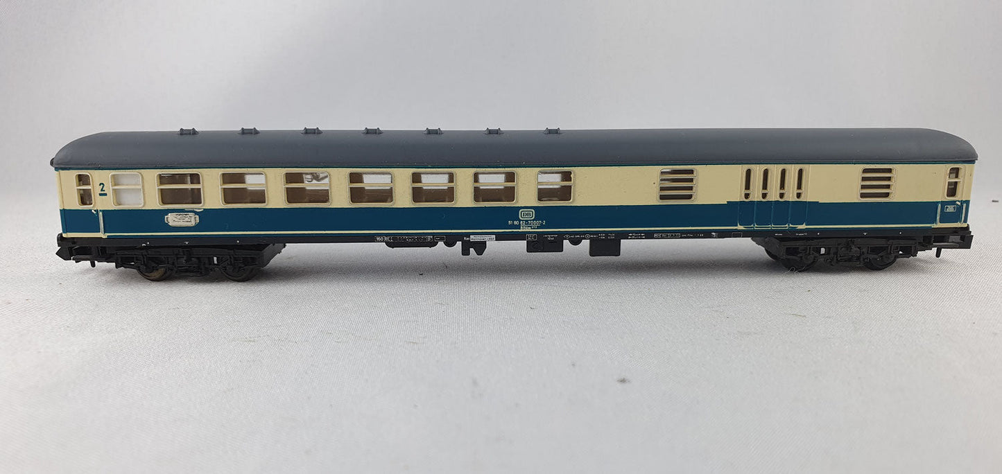 Minitrix 51 3117 00 DB express train carriage 2nd class with luggage compartment with light (DP572) 